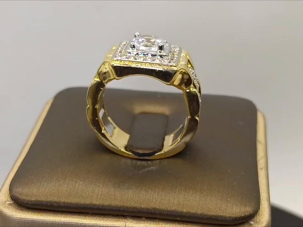 Sace Gems Роскошное кольцо из медного сплава с цирконом, обручальное мужское кольцо, ювелирное изделие, подарок