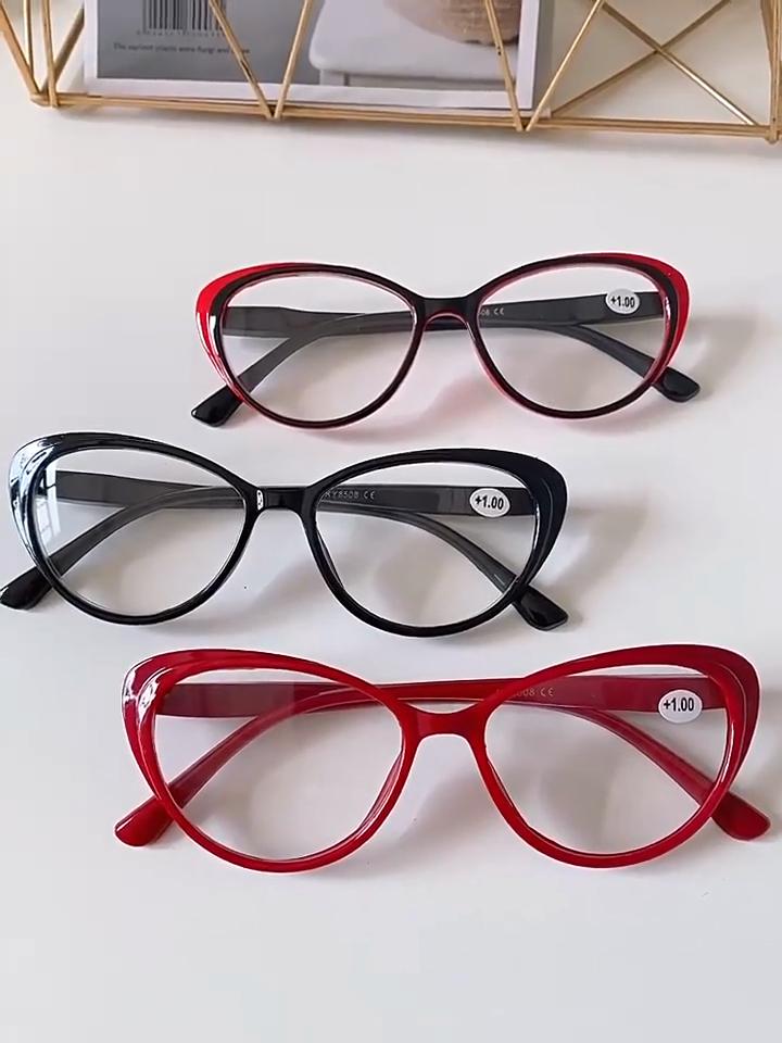 Fashion Cat Eye Glasses Women Reading Glasses Men Hyperopia Computer Presbyopia Reading Glasses+1.0+1.5+2.0+2.5+3.0+3.5+4.0