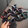 Новые детские мультяшные спортивные сандалии с открытым носком для мальчиков, удобная мягкая подошва, пляжные сандалии