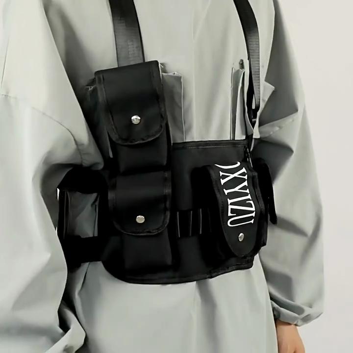 2025 Новая многофункциональная нагрудная сумка Тактическая функция Многокарманный жилет Сумка Легкий водонепроницаемый рюкзак для велоспорта и других видов спорта на открытом воздухе