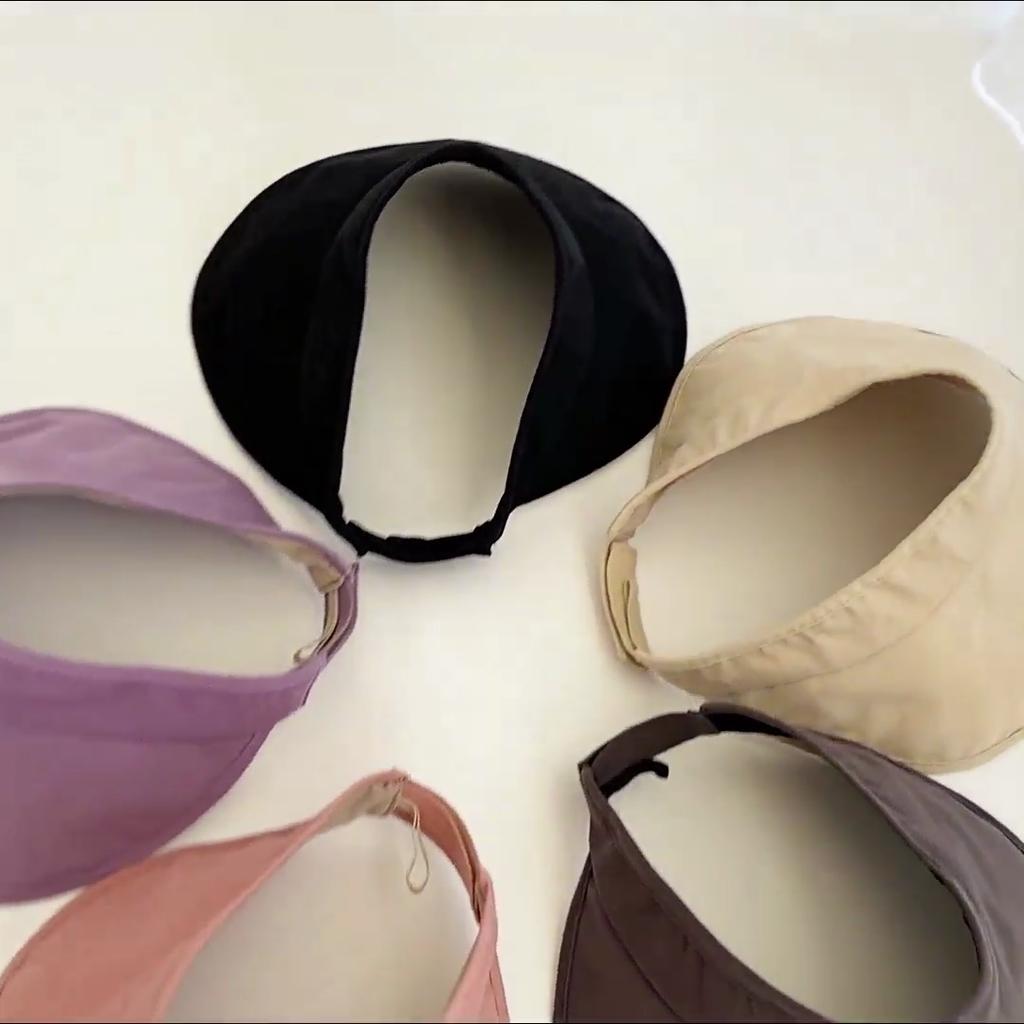 Женский козырек от солнца UPF50+ с защитой от УФ-лучей, летняя дышащая складная шляпа, надежная фиксация для бега и путешествий на открытом воздухе