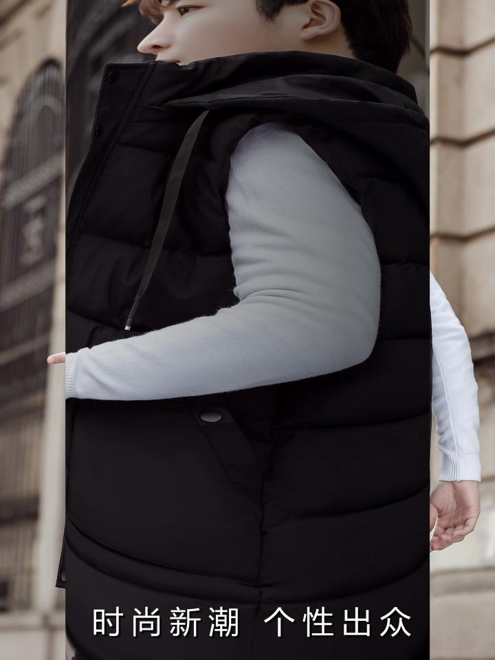 Модные зимние безрукавные парки мужские длинные жилеты с капюшоном больших размеров повседневная толстая теплая верхняя одежда мужские куртки