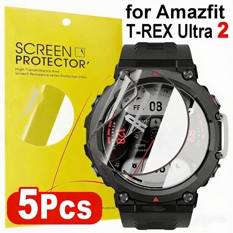1-5 шт. Мягкие гидрогелевые пленки для защиты экрана часов Amazfit T-Rex Ultra2 Композитные пленки для Amazfit T-Rex Ultra2 Не стекло