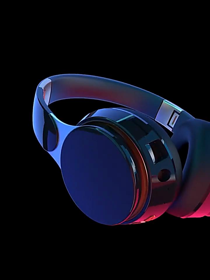 Foldable Wireless Bluetooth 5.0 Stereo Headphones Noise Cancelling Audio Headset for Sports Music Player with HD Mic Support TF Card