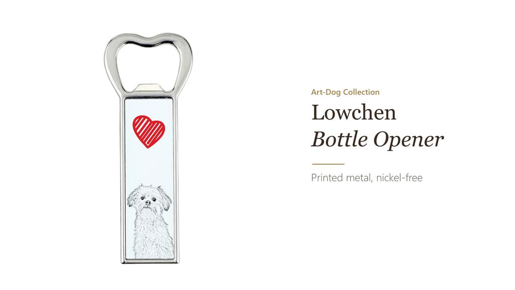 Lowchen, Little Lion Dog – Bottle opener with a dog, personalized fridge opener | Art-Dog