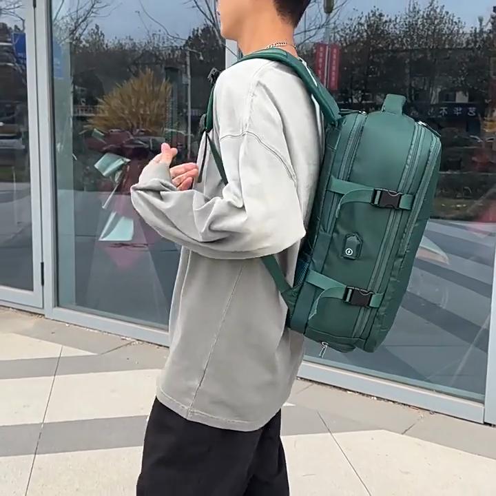 Большая вместительная дорожная сумка с защитой от брызг, модный портативный рюкзак для путешествий на открытом воздухе, мужская деловая сумка для ноутбука