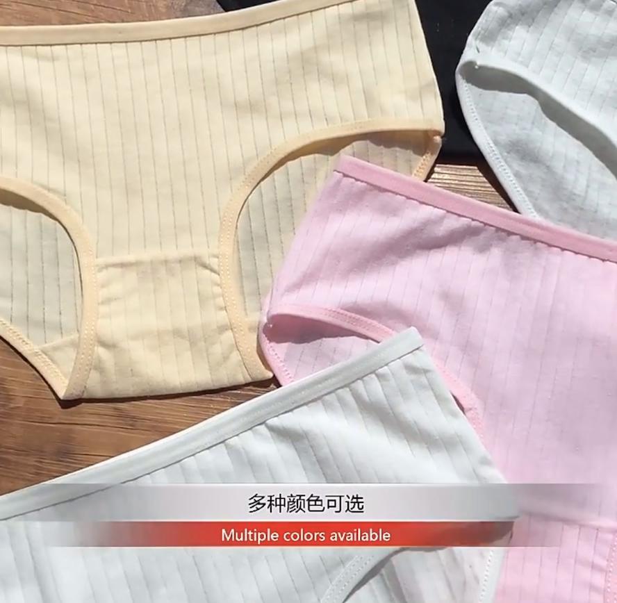 6pc Teenager Briefs Girls Underwear Cotton Briefs Sports Letters Breathable Briefs Pupils 8-14 Years