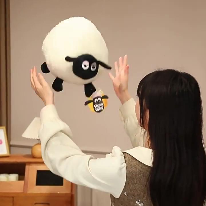 Shaun The Sheep Soft Plush Pendant With Animal Shape For Backpack Accessories And Collectors