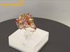 Sace Gems Классическое роскошное многоцветное кольцо с цирконом, женские ювелирные изделия, свадебный подарок для вечеринки
