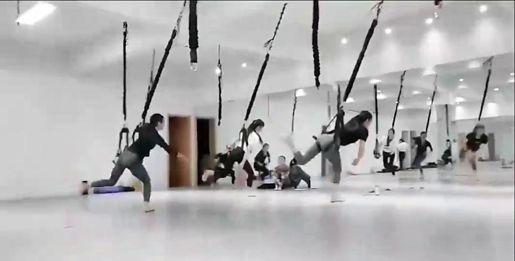 Bungee Dance Workout Gravity Yoga Pull Rope Exercise Equipment