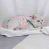 Хирургический костюм для домашних животных с рисунком пряничного человечка, не лизающий кожу, четырехногий, для кошек и собак, хирургический восстановительный костюм, товары для домашних животных