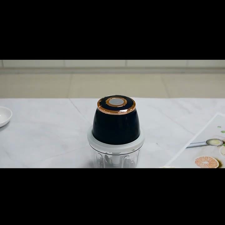 Portable Cordless Electric Food Chopper 350ML USB Rechargeable Mini Garlic Meat Vegetable Grinder for Outdoor Picnic Camping Kitchen Cooking