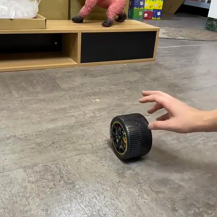 Игрушка колесо с дистанционным управлением 2.4G – Самобалансирующееся вращающееся колесо со светодиодной подсветкой, Забавный гаджет для детей и взрослых