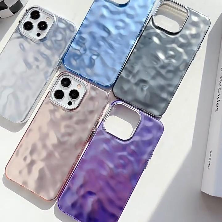 Luxury Premium Pleated 3d Feel Case for iPhone 15 14 13 12 11 Pro Max XR XS 7 8Plus SE 2020 All-Inclusive Fall Protection Cover