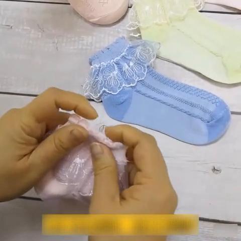 Baby Girl Socks Lovely Solid Color Breathable Princess Short Socks