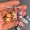Trendy Cute Resin Cat Ear Hook Cartoon Girl Cat Earrings Sweet and Fresh Colorful Cat Earrings
