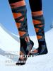 Лыжные носки для мужчин и женщин, дышащие компрессионные чулки, термоноски, теплые толстые зимние носки выше колена для занятий спортом на открытом воздухе