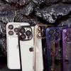 Luxury 6D Electroplated Frosted Case with Lens Film for iPhone 15 Pro Max 14 Plus 13 12 11 Pro All-inclusive Fall Protection Cover
