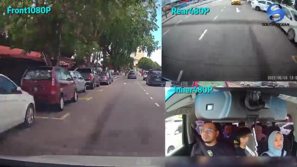 Full HD 1080P 3 Camera Dash Cam For Car 2 Inch Screen Dashcam Black Box Driver Video Recorder CAR DVR Rear Camera Car Accessorie