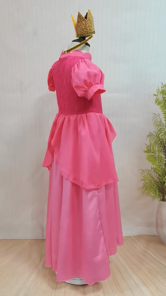 Костюм принцессы для девочек на день рождения, Хэллоуин, Рождество, косплей, наряд с богатыми аксессуарами, От 3 до 10 лет