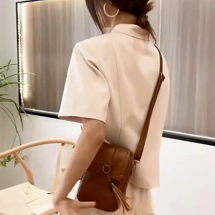 Yogodlns Винтажная сумка через плечо с кисточками для женщин, сумка через плечо из искусственной кожи, кошелек для телефона, модная маленькая квадратная сумка, мини-сумка-мессенджер