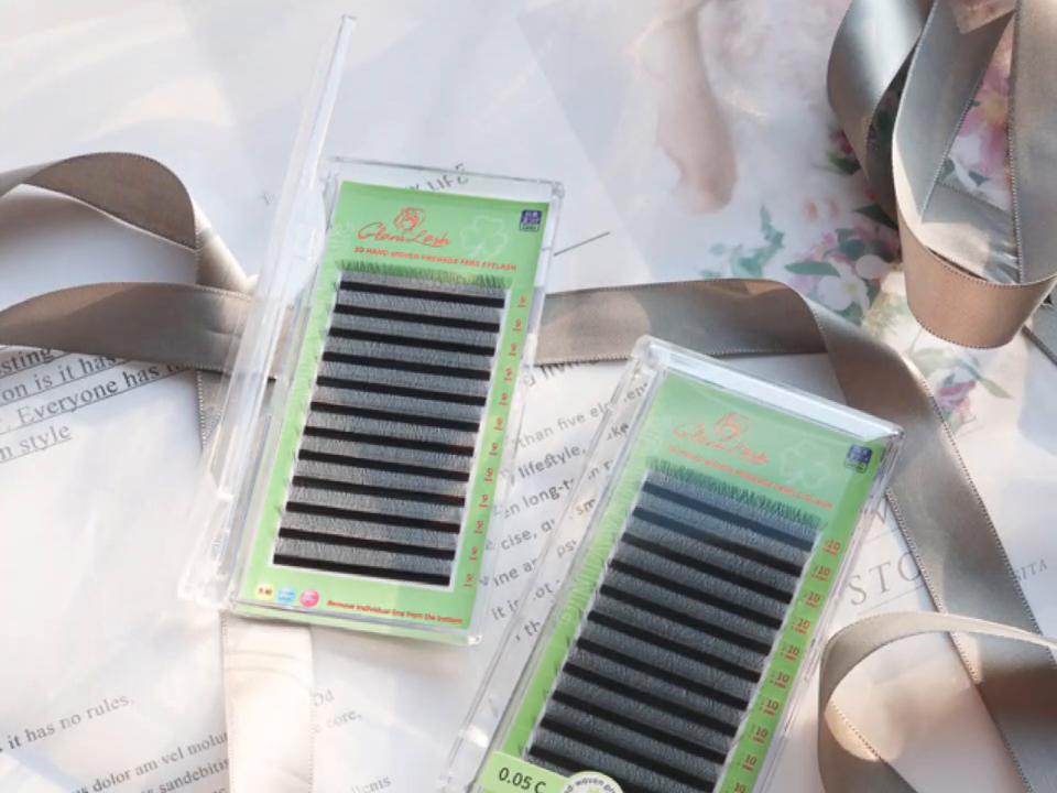 GLAMLASH 3D W-образные наращивание ресниц C/D Curl Высококачественные индивидуальные ресницы