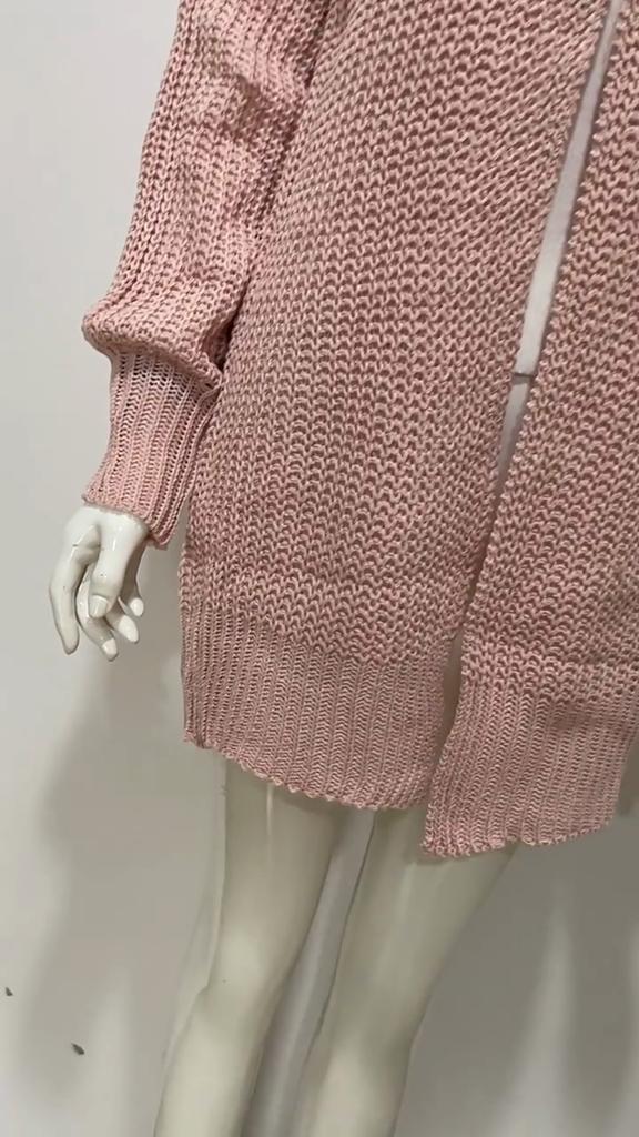 INDFS Женская мода Повседневный Осень Зима Однотонный Принт Длинный Рукав V-образный Вырез Свитера