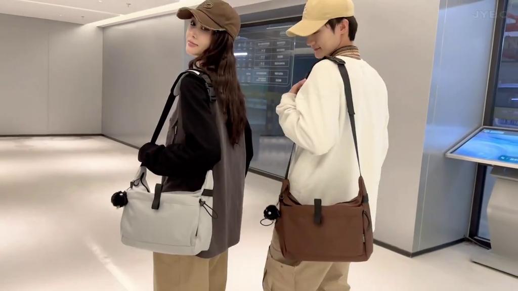 Пригородная сумка Большая вместительная сумка через плечо Сплошной цвет Студенческая сумка на плечо для мужчин и женщин