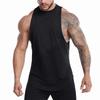 Muscleguys Printed Cotton Gym Clothing Men Fitness Singlets Bodybuilding Stringers Tank Top Men Workout Vests Sportswear Sleeveless T-Shirt