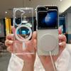 Чехлы для Samsang Z Fold6 5G для Magsafe Магнитный прозрачный чехол для телефона Galaxy Z Fold 6 5 4 3 Беспроводная зарядка Magsafe Жесткий противоударный чехол
