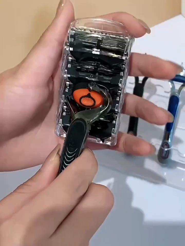 Новые 4 шт. лезвия для мужчин, острый триммер, опасная бритва, ручная пятислойная бритва