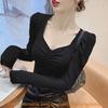 Private Style T Shirt With Embroidered Flowers For Fashionable Women In Spring