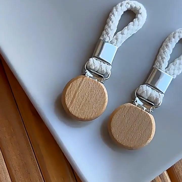 2Pcs Multifunctional Household Bathroom Small Storage Clip Cotton Woven Rope Kitchen Towel Holder Cloth Hanger