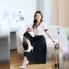 Plus Size Chiffon Wide Leg Trousers Women Summer Black High Waist Pants Woman