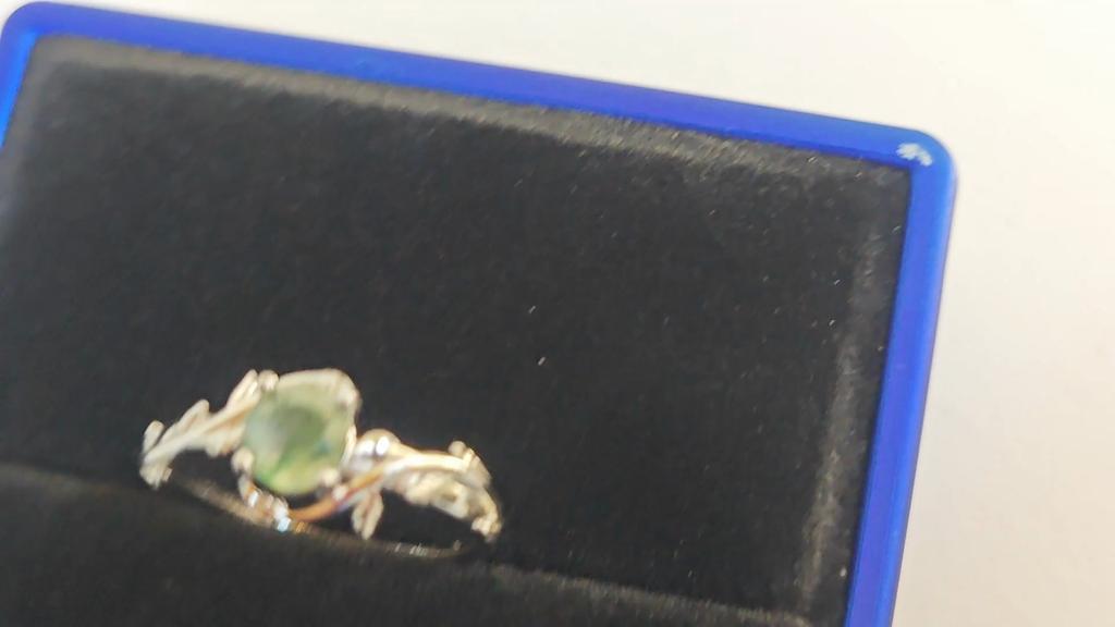 Круглое обручальное кольцо из мохового агата Кольца из мохового агата Sliver Promise