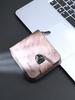 Ladies Short Pu Wallet With Vintage Lock Closure And Card Slots For Daily Use