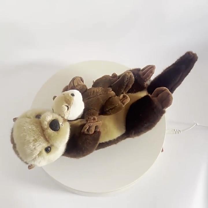 Kids Plush Otter Doll With Pp Cotton Filling Suitable For Gifts And Playtime