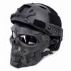 CS Wargame Protective Tactical Helmet Mask Set Halloween Party Scary Skull Messenger Horror Mask for Cosplay Game