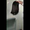 MERISIHAIR Короткий парик с прямыми волосами и женский синтетический парик Боб, черный парик для вечеринок, повседневного использования, длина до плеч