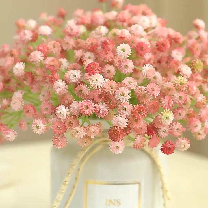 1 шт., 22 см, искусственные цветы, букет «Дыхание ребенка», искусственная гипсофила, домашний декор, цветочная композиция, настольная ваза, аксессуары, венок для вечеринки «сделай сам»