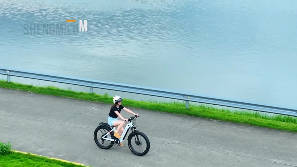 Электровелосипед Shengmilo MX06, двигатель 500 Вт, аккумулятор Samsung 48 В 17,5 Ач, 42 км/ч, запас хода 90 км, рама из алюминиевого сплава