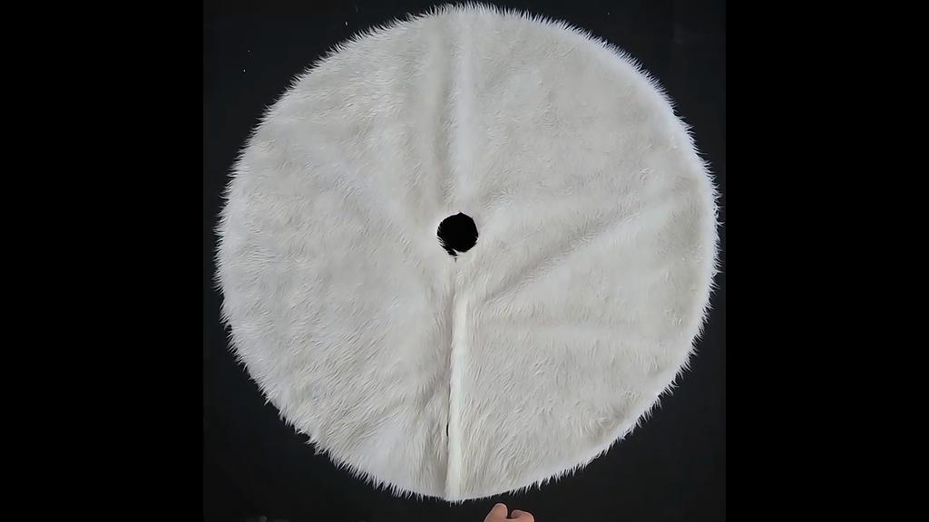 1 шт., рождественские украшения для дома и улицы, белая плюшевая юбка в виде рождественской елки