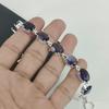 Красивый браслет из серебра 925 пробы с драгоценными камнями аметиста, браслет из розового кунцита для жены, браслет унисекс, подарок для любви