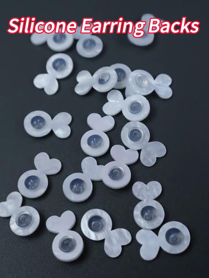 Силиконовые задние фиксаторы для тяжелых сережек: Невидимые поддерживающие подушечки для невыпадающих мочек ушей - безопасные подъемники для сережек-гвоздиков и подвесок
