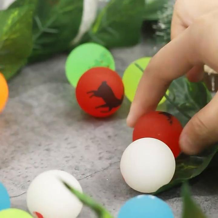 100Pcs Christmas Glow In The Dark Bouncy Balls Stocking Stuffers Toys Kids Birthday Party Game Gifts Rubber Bouncing Ball