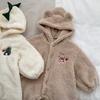 Cartoon Baby Romper Cute Dinosaur Bear Girls Onesie Cotton Hooded Long Sleeve Boys Bodysuit Autumn Winter Newborn Clothes