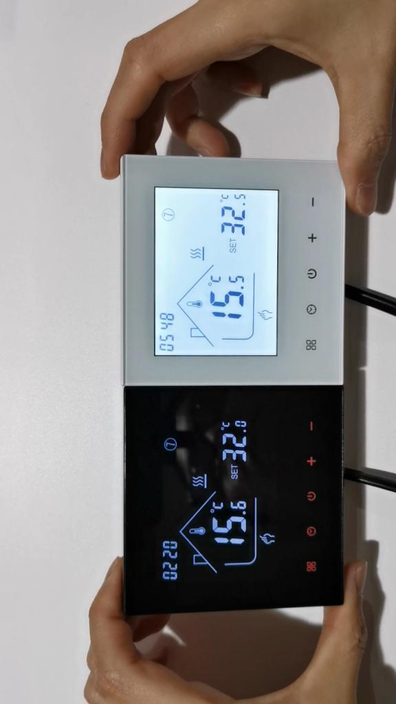 Smart Thermostat for Electric Floor Heating 16A LCD Touch Screen Temperature Controller Voice Control by Alexa/Google Home