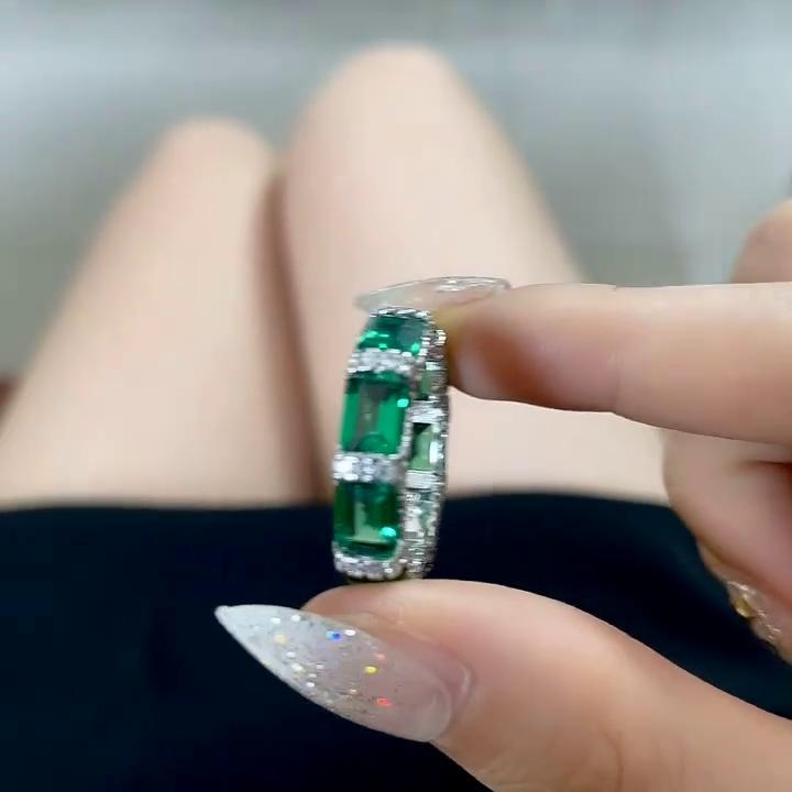 Gica Gema Кольцо из стерлингового серебра 925 пробы, светлое, роскошное, High Sense, 5*7 мм, с цирконами для женщин, свадебное, помолвочное, вечерние, ювелирные украшения