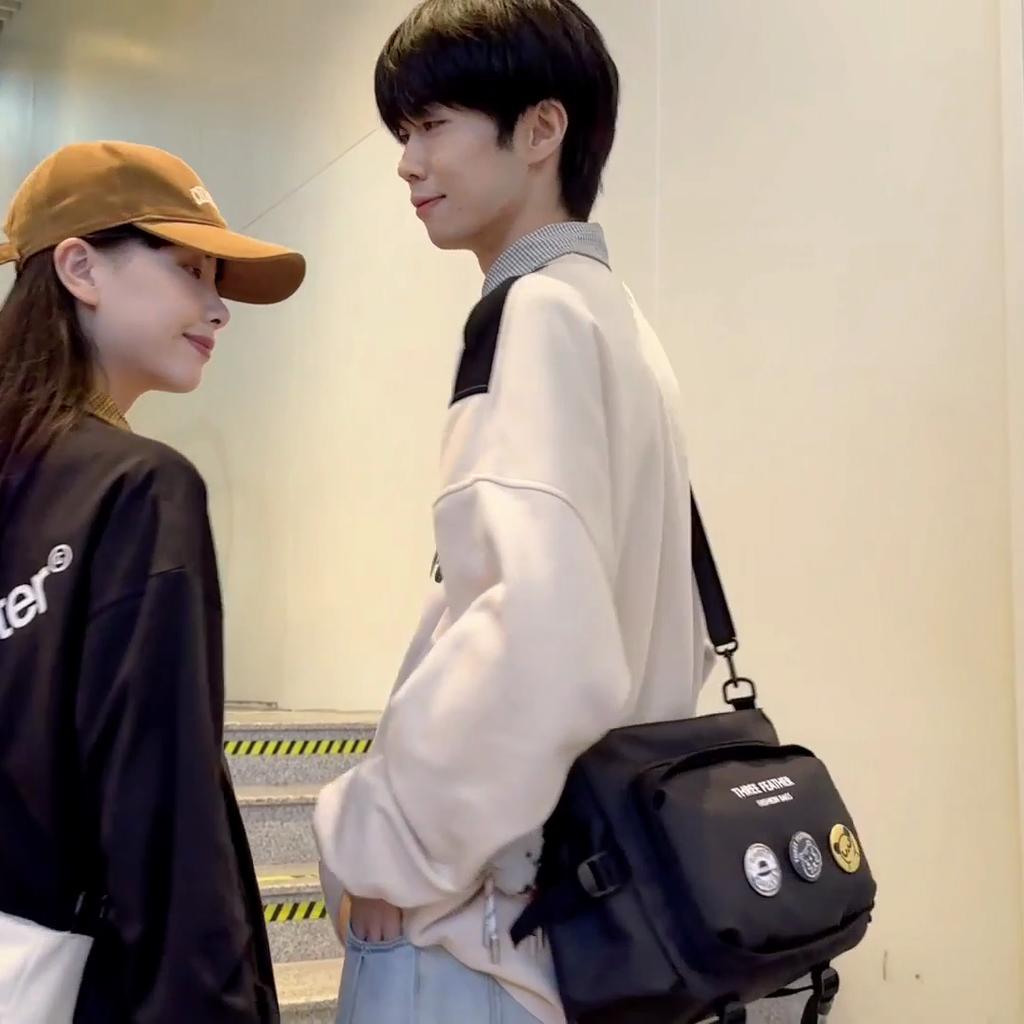 Teen Shoulder Bag Middle School Student Crossbody Bag Large Capacity Messenger Bag