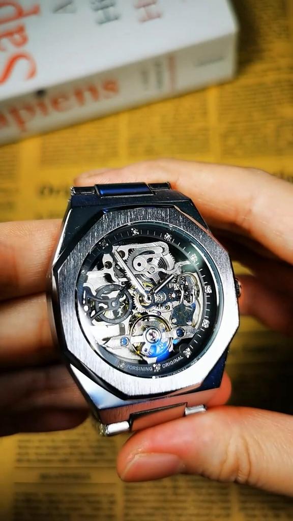 Механические часы Tourbillon Skeleton в стиле стимпанк, мужские наручные часы, водонепроницаемые, автоматические, деловые, роскошные